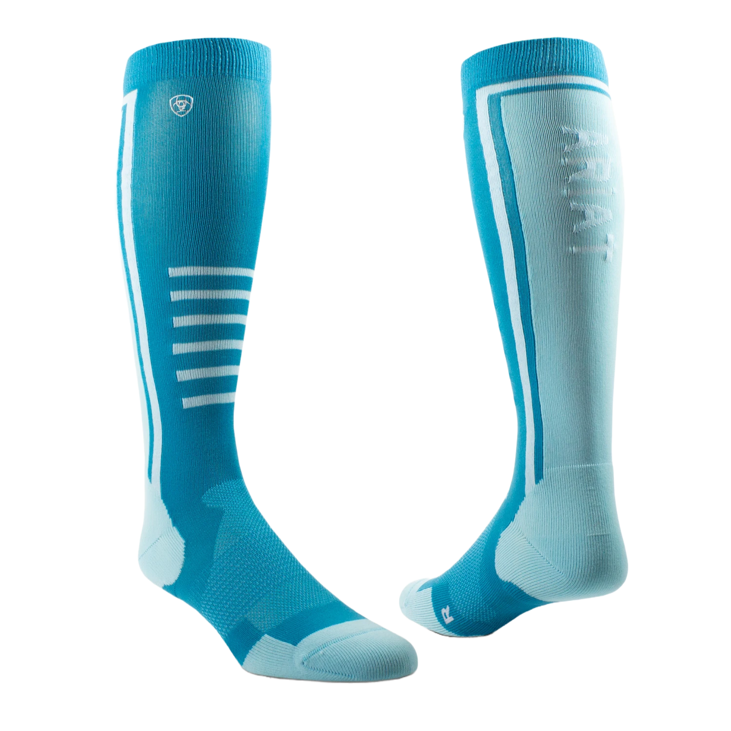 Ariat® AriatTEK Slimline Performance Gulf Stream & Mosaic Blue Socks 10043935 3 Ariat® AriatTEK Slimline Performance Gulf Stream & Mosaic Blue Socks 10043935