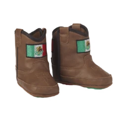 Ariat Infant Lil' Stompers Mexico Flag Brown Boots A442002702