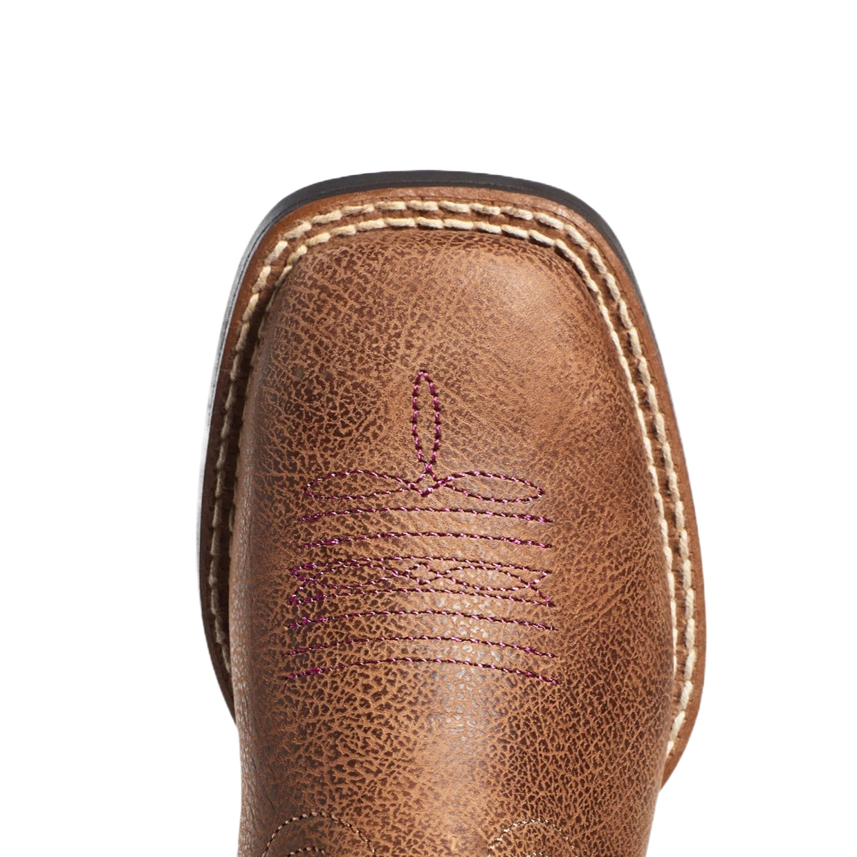 Ariat Kid's Double Kicker Adobe Tan & Pearlized Pink Boots 10036850 4 Ariat Kid's Double Kicker Adobe Tan & Pearlized Pink Boots 10036850 - Image 2