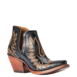 Ariat® Ladies Dixon Spade Black Patent Western Booties 10042454