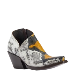 Ariat Ladies Jolene Yellow Snake Snip Toe Boots 10042428