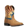 Ariat® Children's Dinero Tan & Sunset Scene Western Boots 10034063
