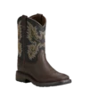 Ariat® Children's Workhog Wide Square Toe Brown & Black Boots 10021452