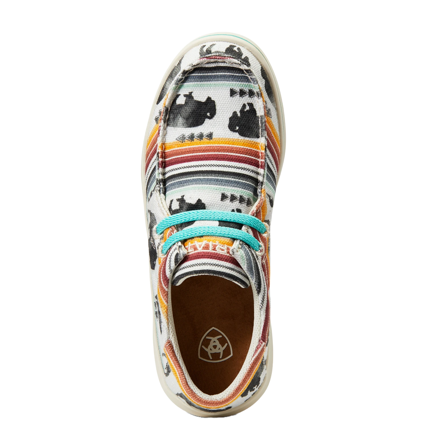 Ariat® Youth Girl's Hilo Buffalo Print Slip On Shoes 10040248 4 Ariat® Youth Girl's Hilo Buffalo Print Slip On Shoes 10040248 - Image 2