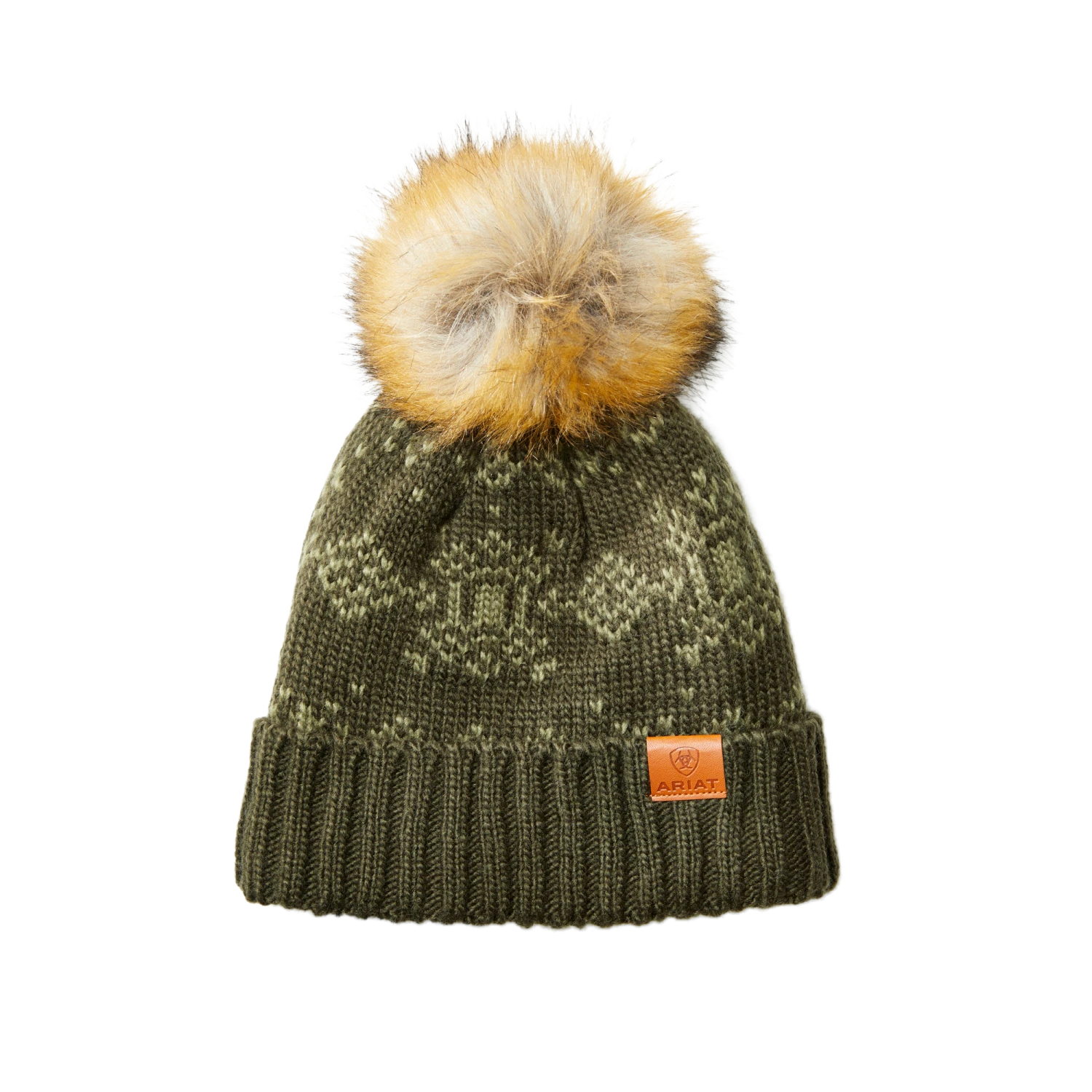 Ariat® Ladies Patrona Forest Mist & Four Leaf Clover Beanie 10041922 3 Ariat® Ladies Patrona Forest Mist & Four Leaf Clover Beanie 10041922