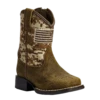 Ariat Toddler Lil' Stomper Brown Patriot Boots A441000644