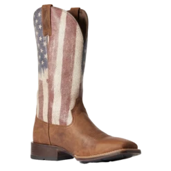 Ariat Men's Patriot Ultra Sorrel Crunch & American Flag Boots 10038396