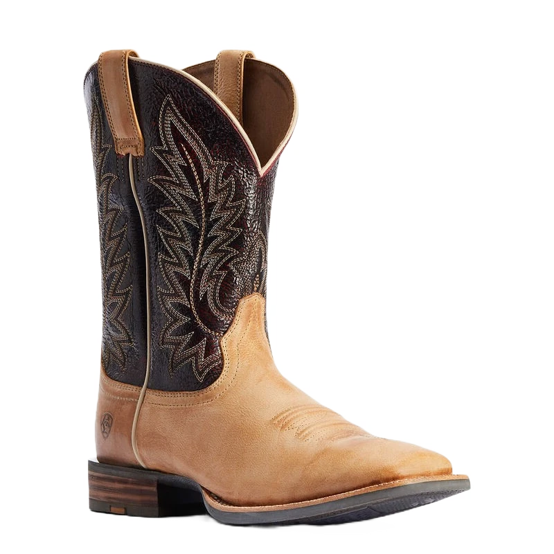 Ariat Men's Ridin' High Desert Tan & Dark Brick Square Toe Boots 10042469 3 Ariat Men's Ridin' High Desert Tan & Dark Brick Square Toe Boots 10042469