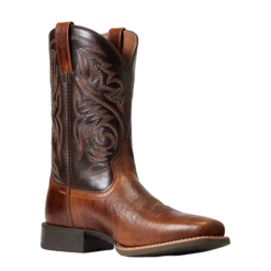Ariat Men's Roughstock Patriot Brown Square Toe Boots 10040353