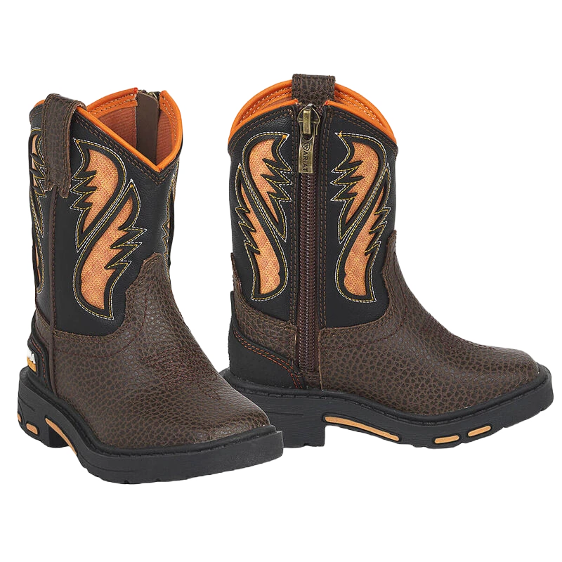Ariat Toddler Lil' Stomper Intrepid Brown Western Boot A441002802 3 Ariat Toddler Lil' Stomper Intrepid Brown Western Boot A441002802
