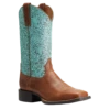 Ariat® Ladies Round Up Square Toe Brown & Turquoise Boots 10042534 -Ariat Shoes Shop Myproject 2023 05 11T143746.885
