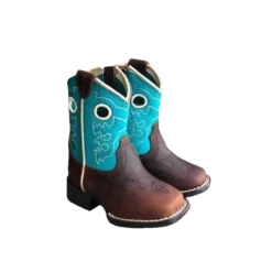 Ariat Toddler Girl's Lil' Stompers Crossfire Brown Western Boots A441000102