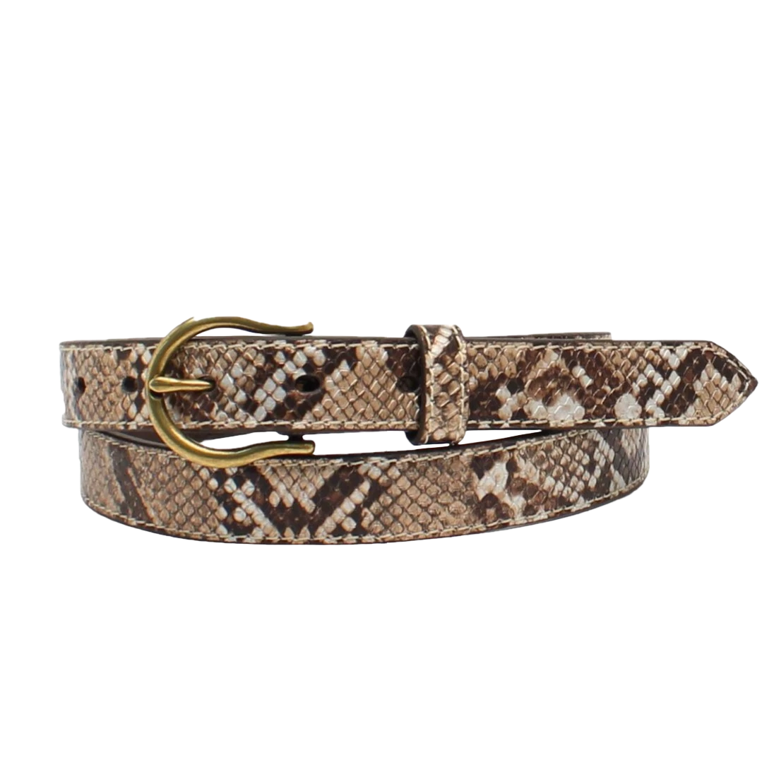 Ariat® Ladies Metallic Snake Skin Belt A1532602 3 Ariat® Ladies Metallic Snake Skin Belt A1532602
