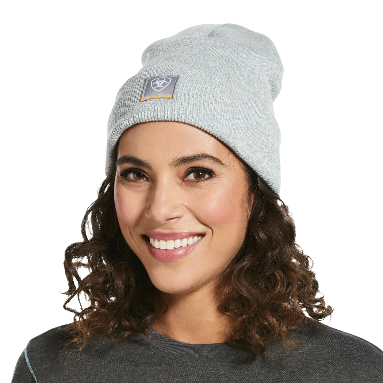Ariat® Ladies Rebar™ Light Grey Insulated Watch Cap Beanie 10032878 3 Ariat® Ladies Rebar™ Light Grey Insulated Watch Cap Beanie 10032878