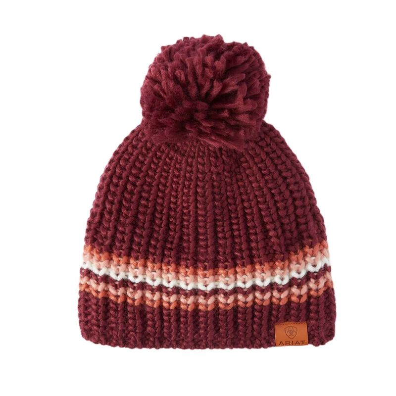Ariat® Ladies Wine Country Salem Beanie 10037922 3 Ariat® Ladies Wine Country Salem Beanie 10037922
