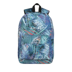 Ariat Ladies Palm Leaf Print Shield Logo Blue Backpack A460000927