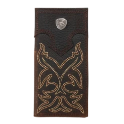 Ariat Youth Boys Rodeo Boot Stitched Medium Brown Wallet A3551244