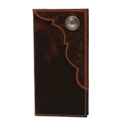 Ariat Youth Rodeo Round Conch Brown Wallet A3551302