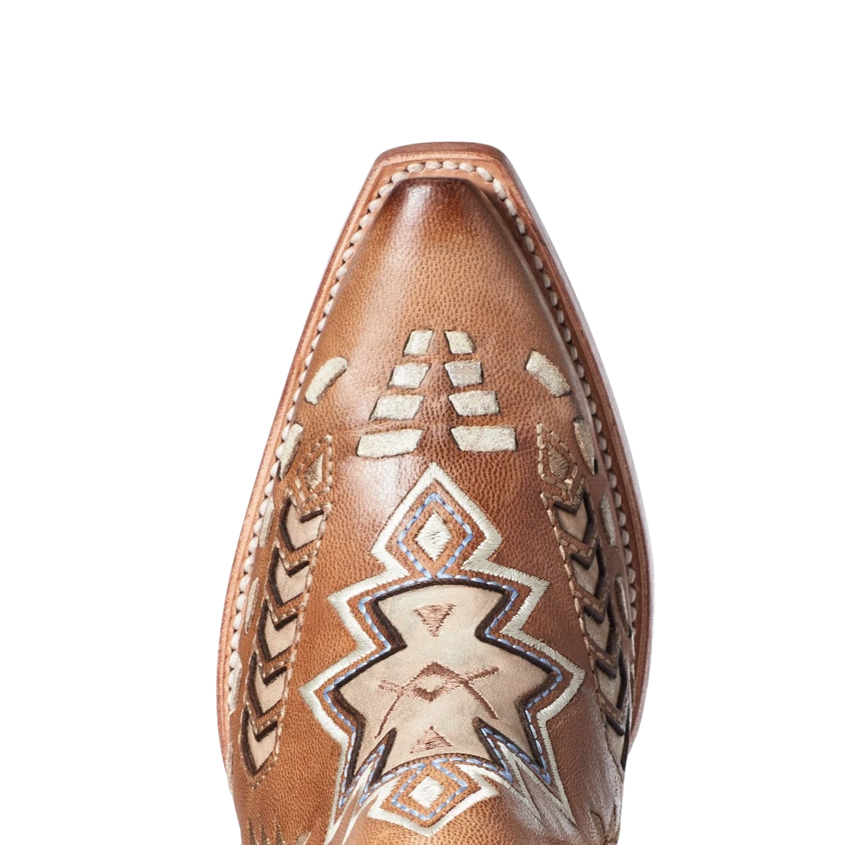 Ariat® Ladies Dixon Aztec Crackled Aged Tan Brown Booties 10035973 4 Ariat® Ladies Dixon Aztec Crackled Aged Tan Brown Booties 10035973 - Image 2