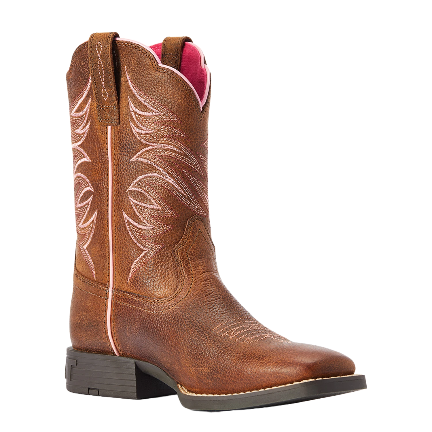 Ariat® Youth Girl's Firecatcher Rowdy Brown Square Toe Boots 10042413 3 Ariat® Youth Girl's Firecatcher Rowdy Brown Square Toe Boots 10042413