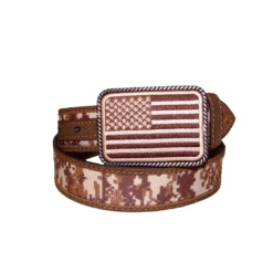 Ariat® Children's Digital Camo Strap Aged Bark Overlay Belt A1306044