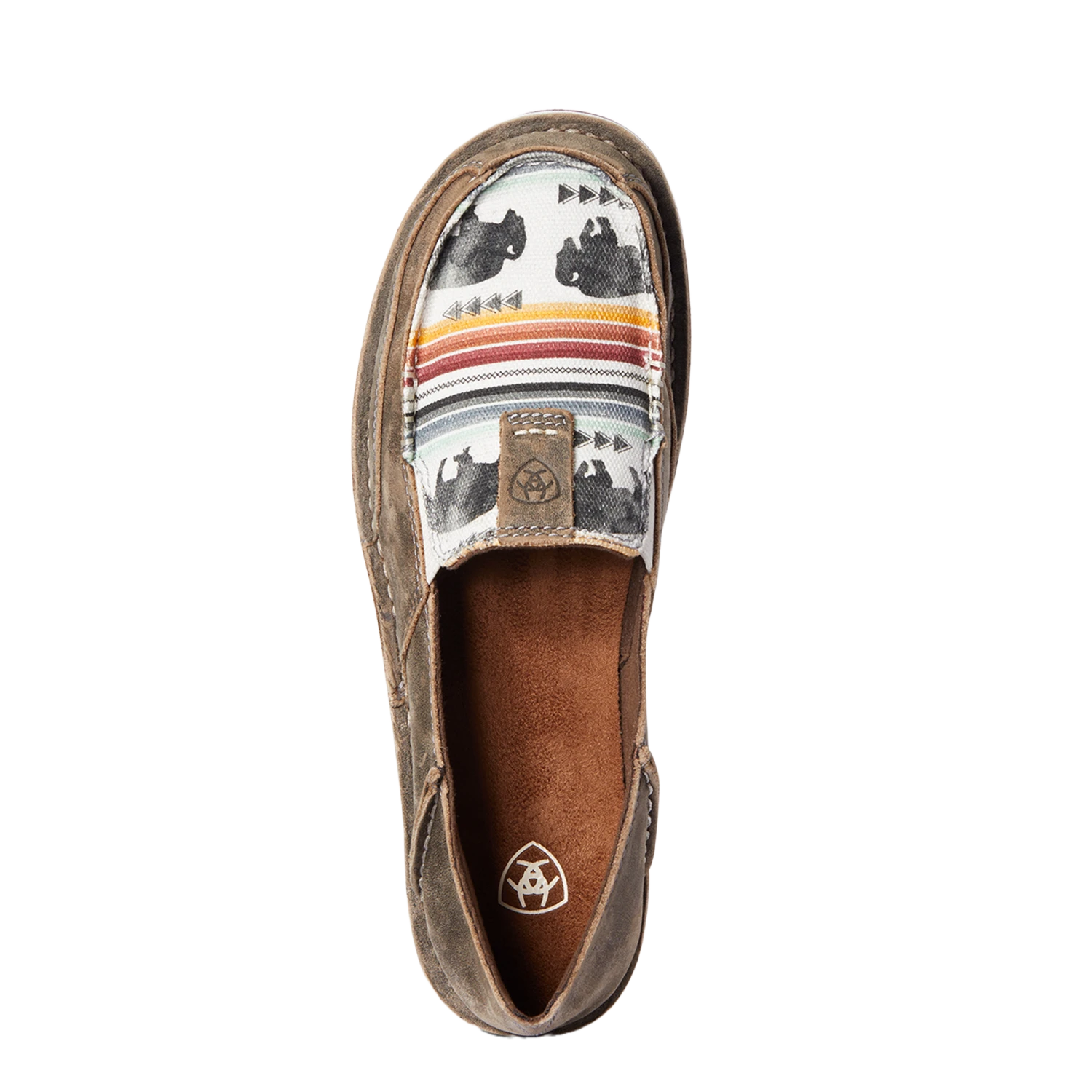 Ariat Ladies Natural Taupe & Buffalo Print Cruiser Shoes 10038418 4 Ariat Ladies Natural Taupe & Buffalo Print Cruiser Shoes 10038418 - Image 2