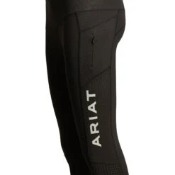 Ariat Ladies EOS Full Seat Black Legging Tights 10025580 -Ariat Shoes Shop S19 WMS ENGL 10025580 ghost detail