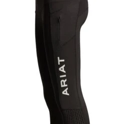 Ariat Ladies EOS Knee Patch Black Tights 10025582 -Ariat Shoes Shop S19 WMS ENGL 10025582 ghost detail