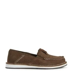 Ariat Ladies Cruiser Floral Embossed Suede Brown Slip On Shoes 10031609 9 Ariat Ladies Cruiser Floral Embossed Suede Brown Slip On Shoes 10031609 -Ariat Shoes Shop S20 WMS WEST Couto 10031609 side32121654