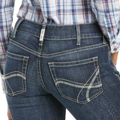 Ariat Ladies Esther Arrow Fit Mid Rise Boot But Jeans 10034662 -Ariat Shoes Shop S21 WMS WEST 10034662 detail01