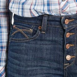 Ariat Ladies R.E.A.L Kristen High Rise Straight Leg Jeans 10034664 -Ariat Shoes Shop S21 WMS WEST 10034664 detail03