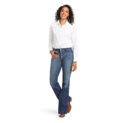 Ariat Ladies R.E.A.L Isabella Slim Wide Leg Trouser Jeans 10034668 -Ariat Shoes Shop S21 WMS WEST 10034668 full