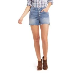 Ariat® Ladies Boyfriend Rita 3" Tennessee Blue Jean Shorts 10035695 7 Ariat® Ladies Boyfriend Rita 3" Tennessee Blue Jean Shorts 10035695 -Ariat Shoes Shop S21 WMS WEST 10035695 front