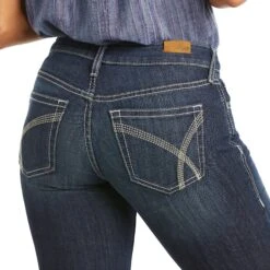 Ariat Ladies Isabel Mid Rise Wide Leg Trouser Jeans 10035790 -Ariat Shoes Shop S21 WMS WEST 10035790 detail01