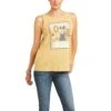 Ariat Ladies Sleeveless Love Gold Tank-Top 10036161 -Ariat Shoes Shop S21 WMS WEST 10036161 front
