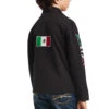Ariat® Children's New Team Softshell Mexico Black Jacket 10036550 -Ariat Shoes Shop S21 YTH ENGL 10036550 back