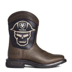 Ariat Youth Boy's Workhog XT VentTEK Bold Iron Brown Boots 10035885 -Ariat Shoes Shop S21 YTH WEST 10035885 side