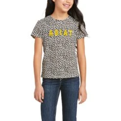Ariat Children's Real Wild Logo Leopard T-Shirt 10036337