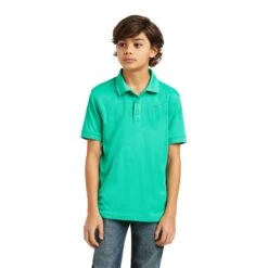 Ariat Boy's TEK Polo Mint Shirt 10039395