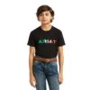 Ariat® Children's Viva Mexico Black Short Sleeve T-Shirt 10039939