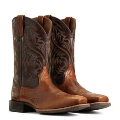 Ariat Men's Roughstock Patriot Brown Square Toe Boots 10040353 13 Ariat Men's Roughstock Patriot Brown Square Toe Boots 10040353 -Ariat Shoes Shop S22 MNS WEST 10040353 pair