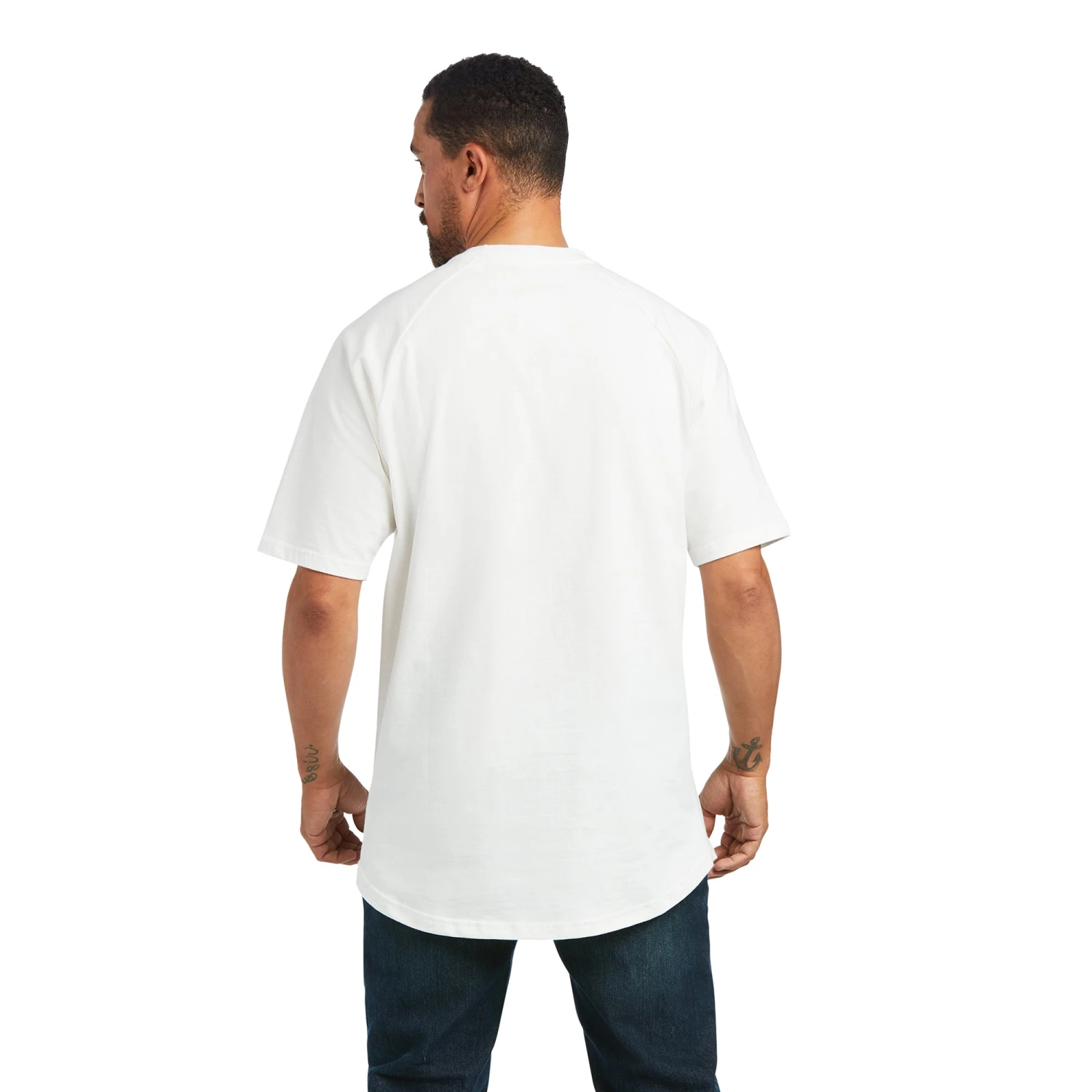 Ariat® Men's Rebar Cotton Strong White T-Shirt 10039336 4 Ariat® Men's Rebar Cotton Strong White T-Shirt 10039336 - Image 2