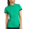 Ariat® Ladies Bandera Pool Table Green 1/4 Zip Polo Shirt 10039187 -Ariat Shoes Shop S22 WMS ENGL 10039187 front