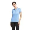 Ariat Ladies Talent Reykjavik Blue Polo Shirt 10039320 -Ariat Shoes Shop S22 WMS ENGL 10039320 front