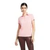 Ariat Ladies Talent Short Sleeve Peach Blossom Polo Shirt 10039322 -Ariat Shoes Shop S22 WMS ENGL 10039322 front