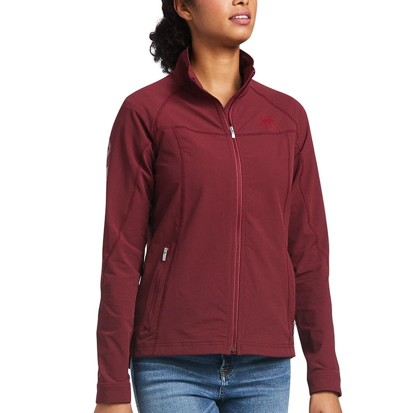 Ariat Ladies Agile Softshell Zinfandel Jacket 10039329 3 Ariat Ladies Agile Softshell Zinfandel Jacket 10039329