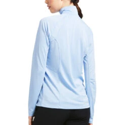 Ariat® Ladies Sunstopper 2.0 Open Air 1/4 Zip Baselayer Shirt 10039360 -Ariat Shoes Shop S22 WMS ENGL 10039360 back
