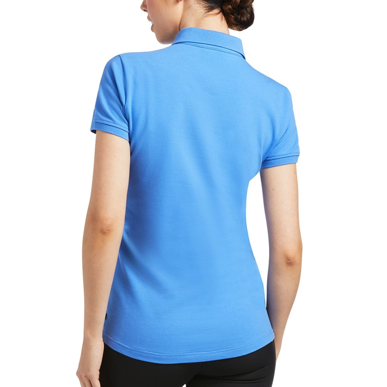 Ariat® Ladies Prix 2.0 Short Sleeve Reykjavik Blue Polo Shirt 10039472 4 Ariat® Ladies Prix 2.0 Short Sleeve Reykjavik Blue Polo Shirt 10039472 - Image 2