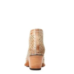 Ariat® Ladies Dixon Studs Old West Tan Snip Toe Booties 10038382 -Ariat Shoes Shop S22 WMS WEST 10038382 heel