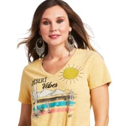 Ariat® Ladies Desert Vibes Symphonic Sunset T-Shirt 10039818 7 Ariat® Ladies Desert Vibes Symphonic Sunset T-Shirt 10039818 -Ariat Shoes Shop S22 WMS WEST 10039818 detail01